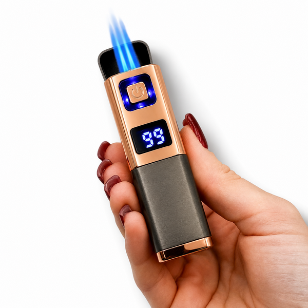 Електрична USB запальничка металева з гравіюванням "Thank you for having me" 33793 LazerTAC Графіт/Золото (228301) 228301 фото