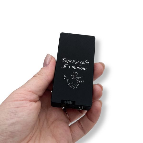 Електрична USB запальничка металева з газом з гравіюванням Вашої фотографії 33805 LazerTAC Чорна (195101) 195101 фото