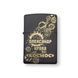Чорна бензинова запальничка Zippo з лазерним гравіюванням Космос LazerTAC Zippo 218 Regular Black Matte (128701) 128701 фото 6
