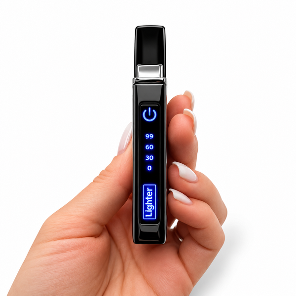 Електрична USB запальничка металева з газом з гравіюванням Справжньому чоловіку TURBO LazerTAC Чорна (228401) 228401 фото