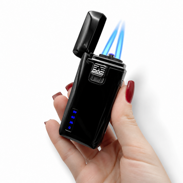 Электрическая USB-зажигалка из металла с возможностью индивидуальной гравировки 33690 LazerTAC Черная РАСПРОДАЖА (223501) 223501 фото