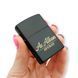 Черная бензиновая зажигалка Zippo с лазерной гравировкой "Avukat" LazerTAC Zippo 218 Regular Black Matte (151401) 151401 фото 3