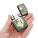 Бензинова запальничка Zippo з лазерним індивідуальним гравіюванням LazerTAC ZIPPO 221 REG GREEN MATTE(137101) 137101 фото 4