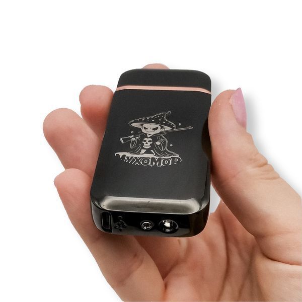 Электрическая импульсная зажигалка USB с лазерной гравировкой Мухомор (BASIC) Гравировка с одной стороны (132501) 132501 фото