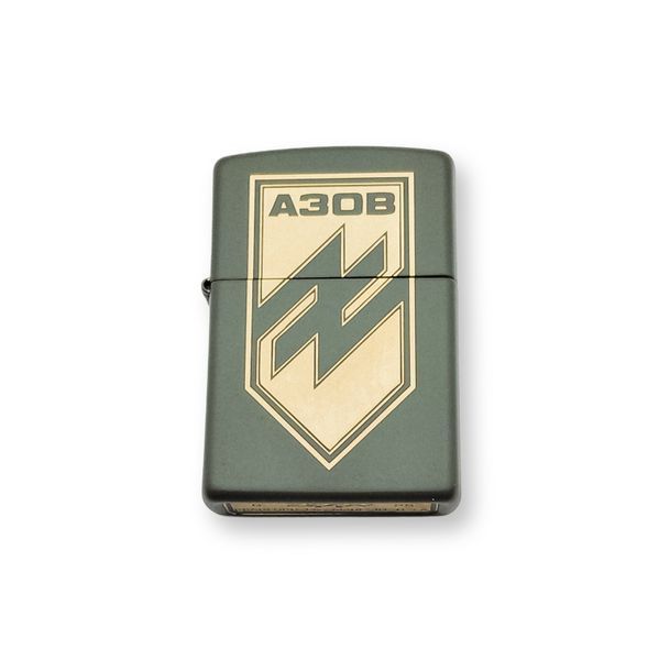 Бензиновая зажигалка Zippo с лазерной гравировкой АЗОВ LazerTAC ZIPPO 221 REG GREEN MATTE (137201) 137201 фото