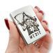 Бензиновая зажигалка Zippo с лазерной гравировкой LazerTAC ZIPPO 205 REG SATIN CHROME арт.206401 206401 фото 2