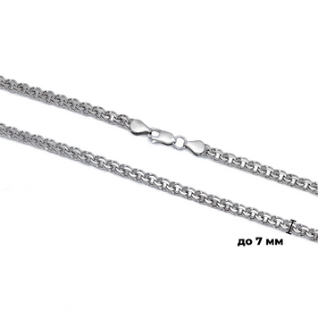 Серебряная цепочка Бисмарк Вес до 20 г, 50 см. Серебро 925 пробы Ювелирная студия SVP арт. 183101 (3-0000.65.9) 183101 фото