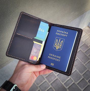 Портмоне с гравировкой ручной работы из натуральной итальянской кожи LazerTAC Standart Коньячный (114301) 114301 фото