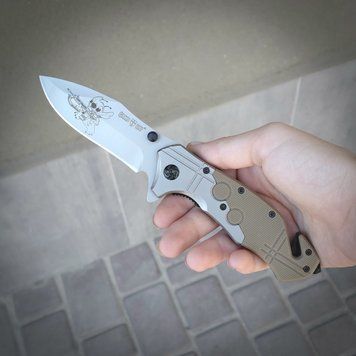 Складной тактический нож с индивидуальной гравировкой LazerTAC Grand Way Складной Хаки (138801)&nbsp; 138801 фото