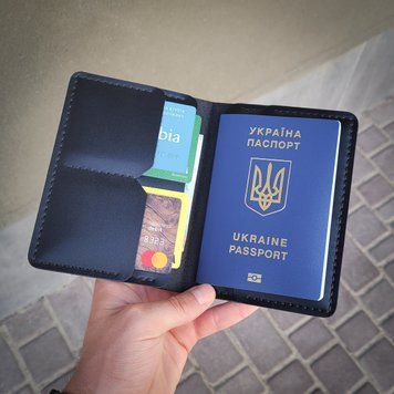 Портмоне с гравировкой ручной работы из натуральной итальянской кожи LazerTAC Standart Черный (113901) 113901 фото