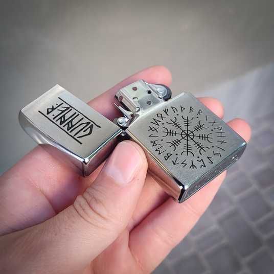Купить Бензиновая зажигалка Zippo с лазерной индивидуальной