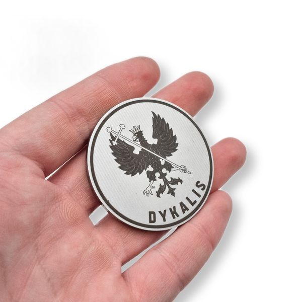 Коіни з гравіюванням. Сувенірна монета з нержавіючої сталі 3 мм. Діаметр 50 мм. LazerTAC Coin + Індивідуальне гравіювання (173301) 173301 фото