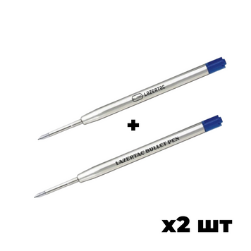 Синий шариковый стержень х2 шт для ручки LazerTAC Bullet Pen Шариковый Синий (144001) 144001 фото