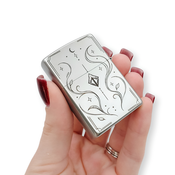 Бензинова запальничка Zippo з індивідуальним гравіюванням LazerTAC ZIPPO 205 REG SATIN CHROME (230801) 230801 фото