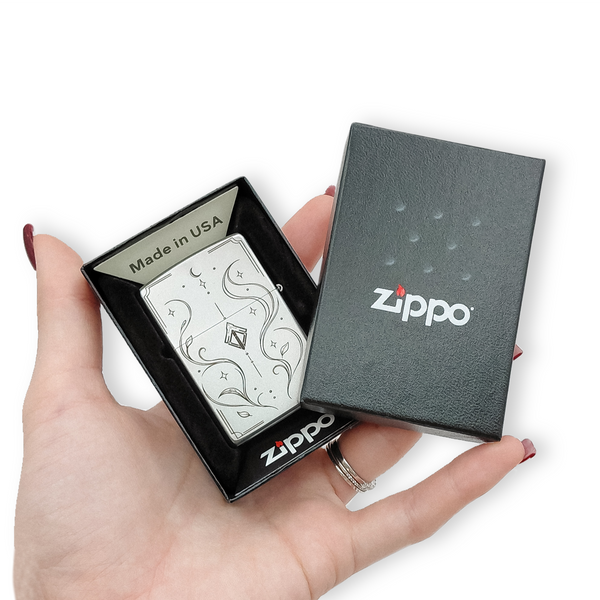 Бензинова запальничка Zippo з індивідуальним гравіюванням LazerTAC ZIPPO 205 REG SATIN CHROME (230801) 230801 фото