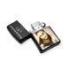 Чорна бензинова запальничка Zippo з лазерним гравіюванням "Коханому від коханої" LazerTAC Zippo 218 Regular Black Matte (149801) 149801 фото 3