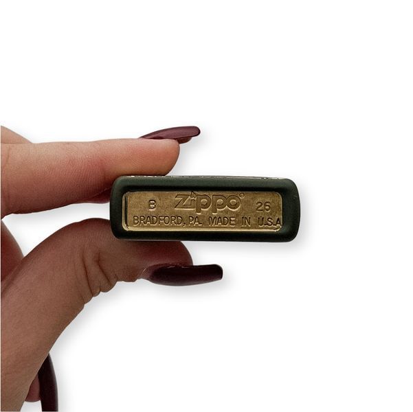 Бензинова запальничка Zippo з лазерним гравіюванням Вашої фотографії LazerTAC ZIPPO 221 REG GREEN MATTE (227201) 227201 фото