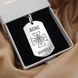 Срібний жетон 50х28 мм чоловіка з гравіюванням. Підвіс з гравіюванням "ДСНС Україна" LazerTAC Срібло 925 проби З одного боку (57301) 57301 фото 3