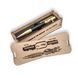 Роскошная металлическая ручка-патрон LazerTAC Bullet Pen с индивидуальной гравировкой Шариковая Автоматическая Золото/Черный Черный стержень (253401) + Фирменная упаковка &laquo;Армейский ящик&raquo; 253401 фото 9