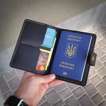 Портмоне DeLuxe с индивидуальной гравировкой ручной работы из натуральной итальянской кожи LazerTAC Коньячный (114501) 114501 фото