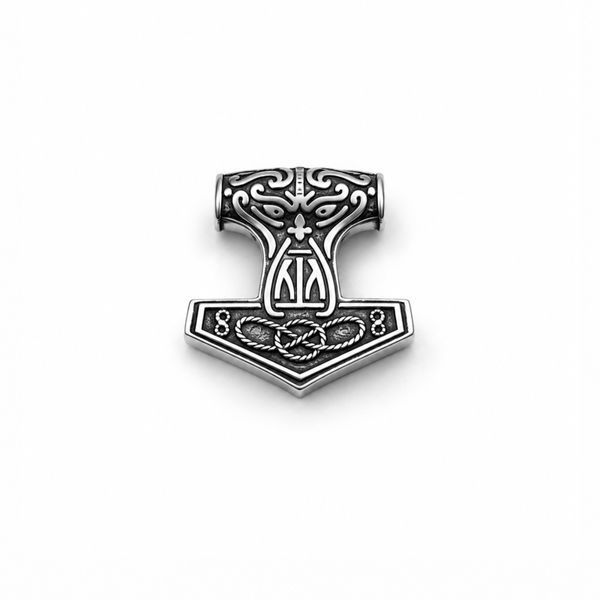 Серебряная подвеска-оберег Молот Тора Мьёльнир 25х25.25 мм Серебро 925 пробы Ювелирная студия SVP арт. 185701 185701 фото