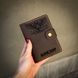 Портмоне DeLuxe с гравировкой "Кондор" ручной работы из натуральной итальянской кожи LazerTAC Коньячный (213401) 213401 фото 2