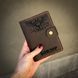 Портмоне DeLuxe с гравировкой "Кондор" ручной работы из натуральной итальянской кожи LazerTAC Коньячный (213401) 213401 фото 1