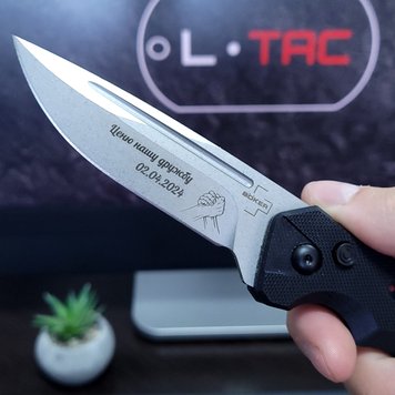 Тактический складной нож с индивидуальной гравировкой Boker 43001 фото